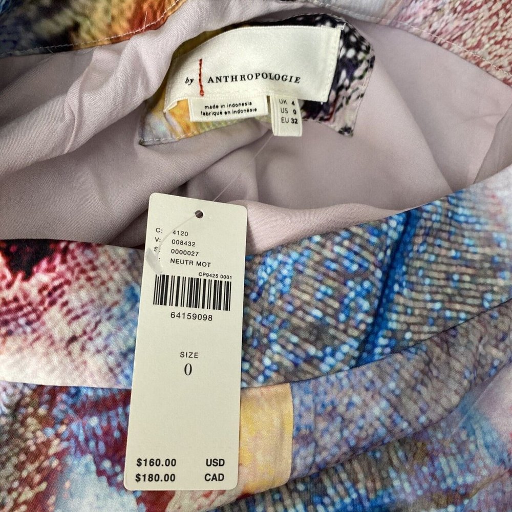 Anthropologie A-Line Midi Skirt new with tag size 0 - Picture 4 of 15